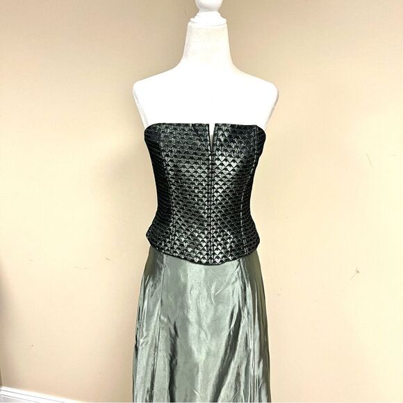 Scott McClintock green formal two piece dress Sz 2 - Picture 2 of 12